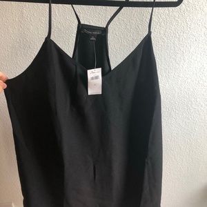 Banana Republic NWT. double layer Black Camisole